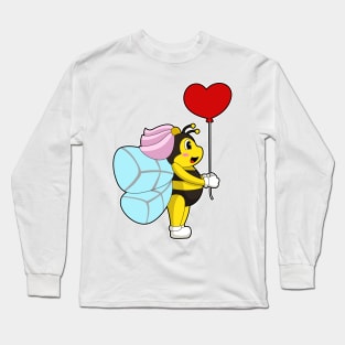 Bee Bride Balloon Wedding Long Sleeve T-Shirt